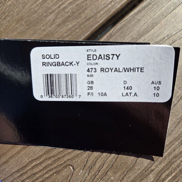 TYR Durafast Women Royal Blue/white Ringback Fit  1pc Swimsuit -  Sz 28  New - Picture 3 of 4